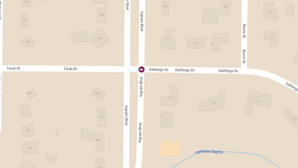 Crash with Injuries at Gathings Dr & Ingram Blvd Near Twist Dr