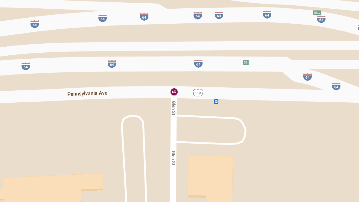 Crash with Injuries at Glen St & Pennsylvania Ave