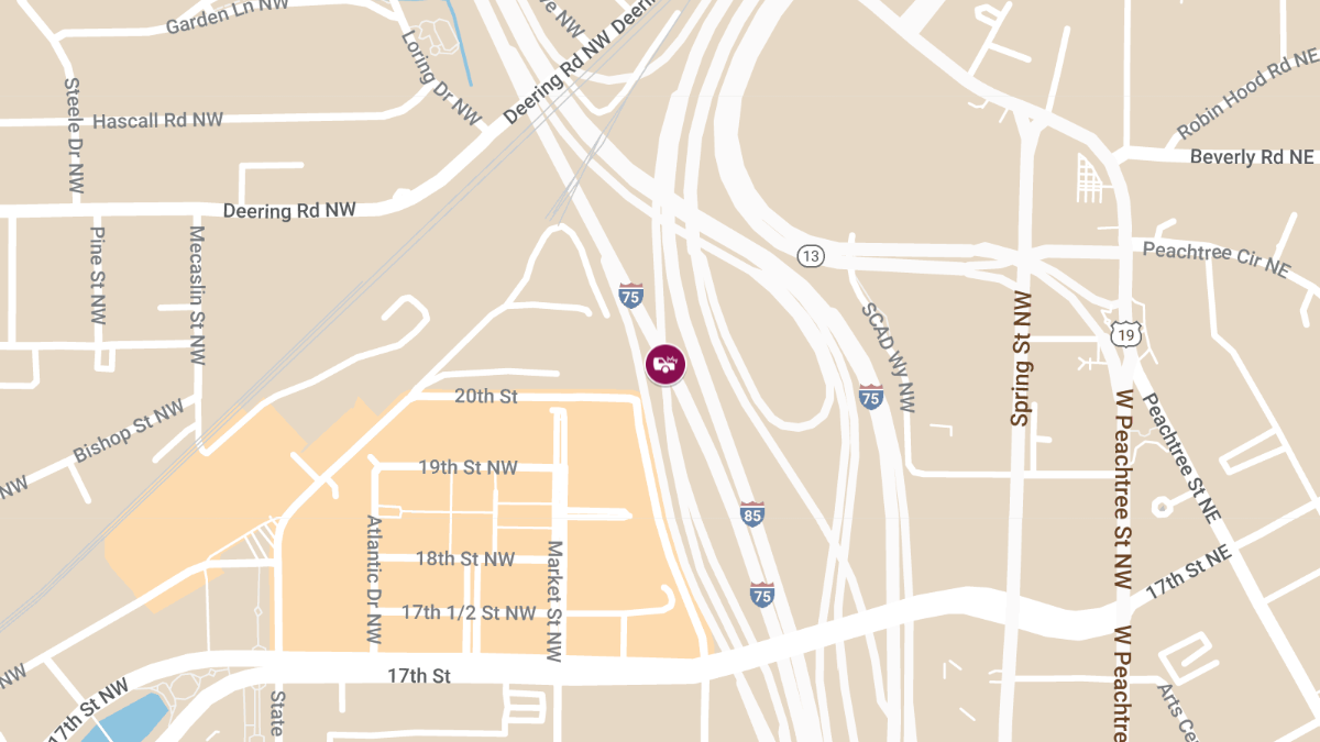 Crash with Injuries at I-75 S & I-85 S in Home Park