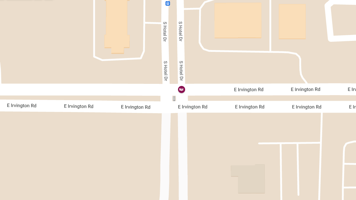 Crash with Injuries at Irvington Rd and Hotel Dr