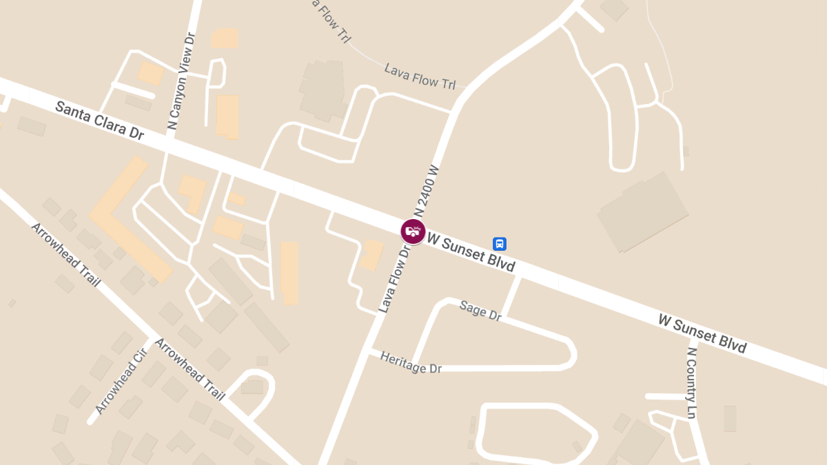 Crash with Injuries at Lava Flow & Santa Clara Dr