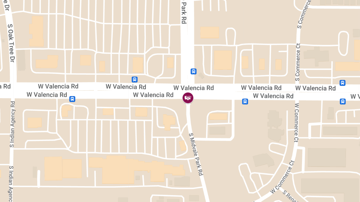 Crash with Injuries at Midvale Park & Valencia Rd