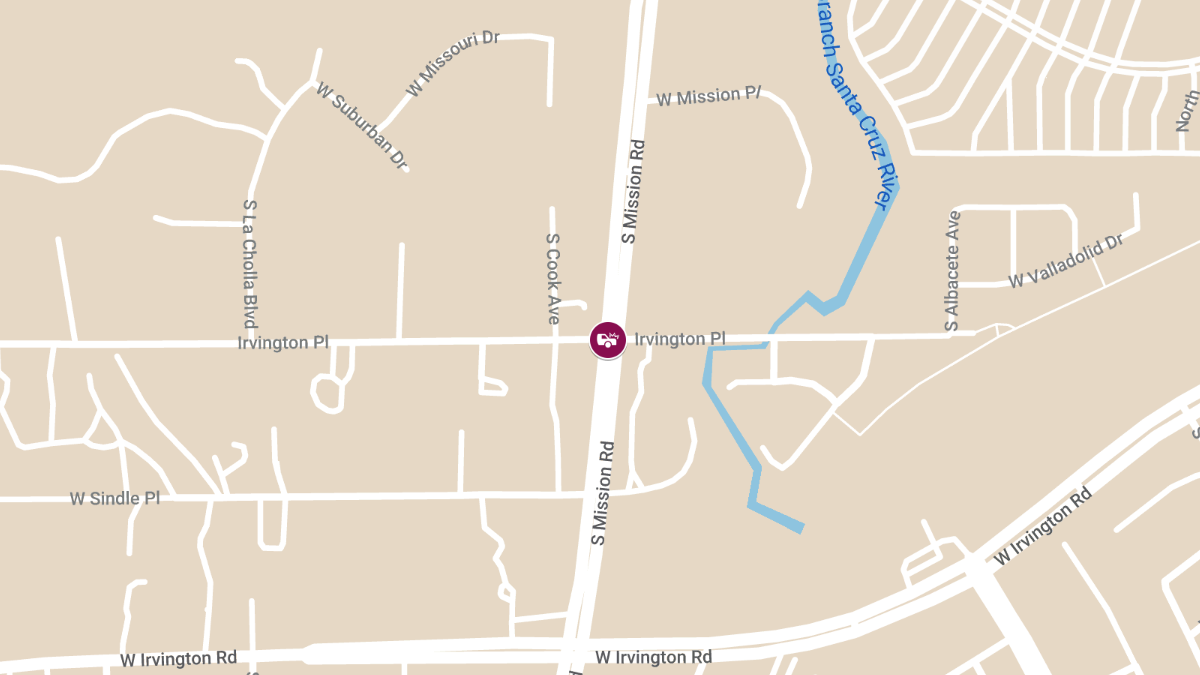 Crash with Injuries at Mission Rd & Irvington Pl