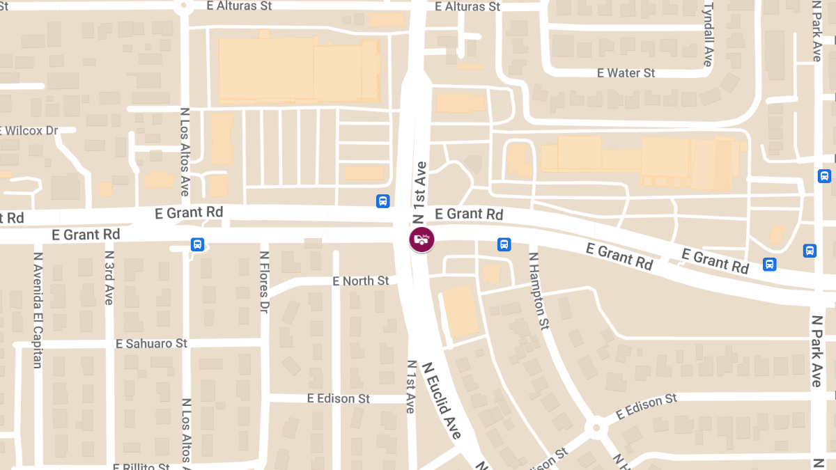 Crash with Injuries at N 1st Ave & E Grant Rd