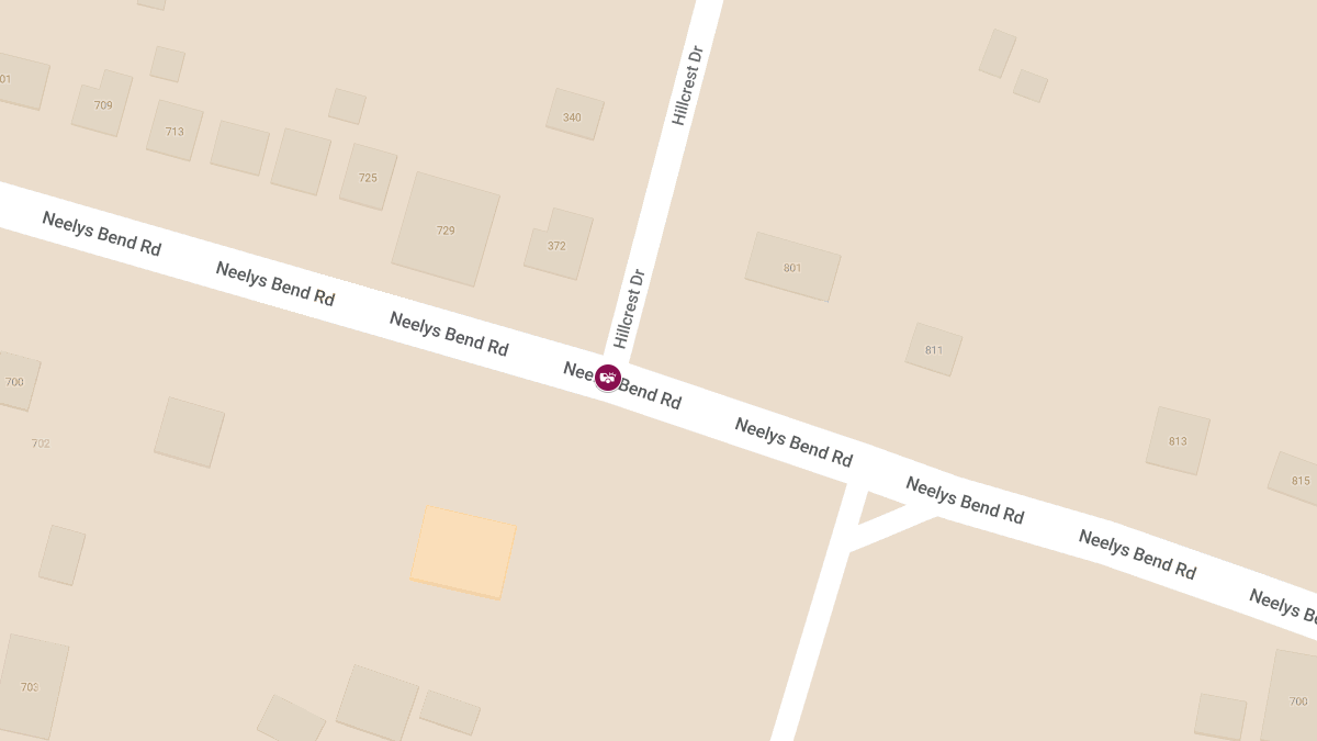 Crash with Injuries at Neelys Bend Rd and Hillcrest Dr