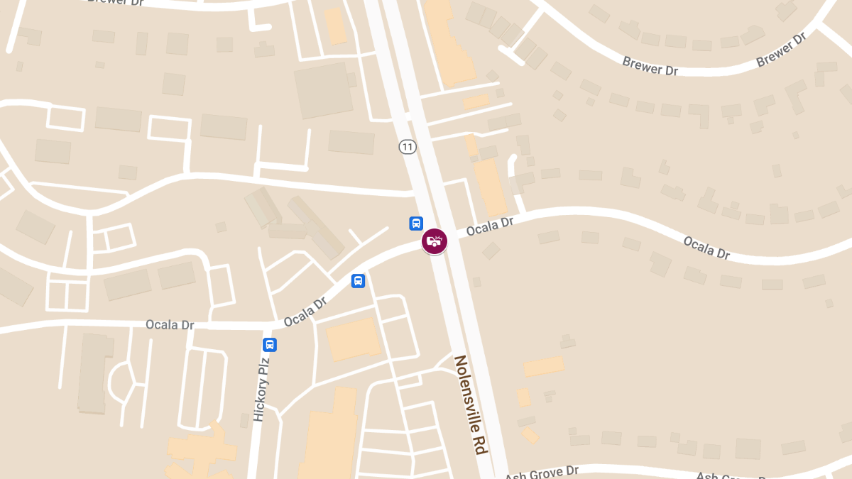 Crash with Injuries at Nolensville Pike & Ocala Dr