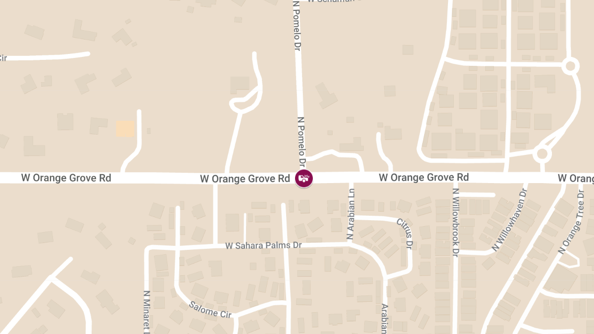 Crash with Injuries at Orange Grove Rd & Pomelo Rd