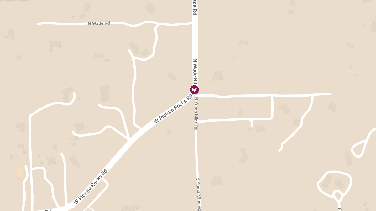Crash with Injuries at Picture Rocks Rd & Wade Rd