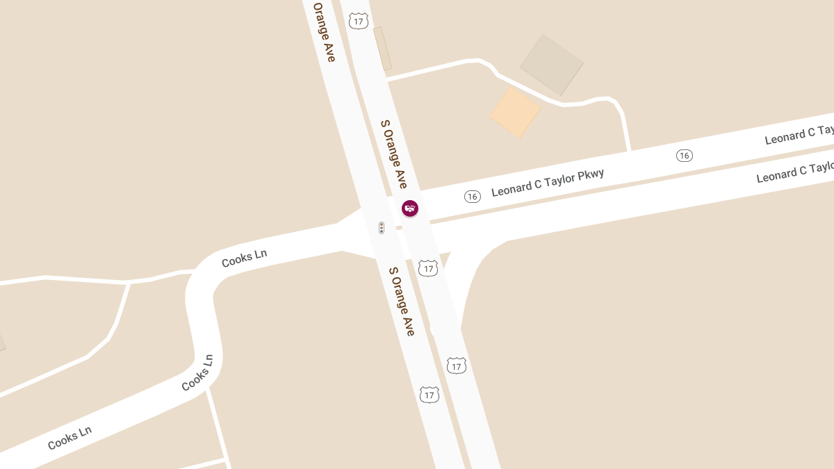 Crash with Injuries at S Orange Ave & SR-16