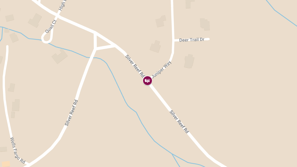 Crash with Injuries at Silver Reef Rd and Juniper Way