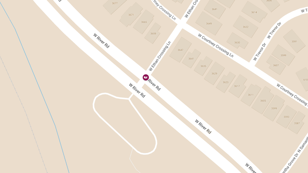 Crash with Injuries at W Ethan Crossing Ln and W River Rd