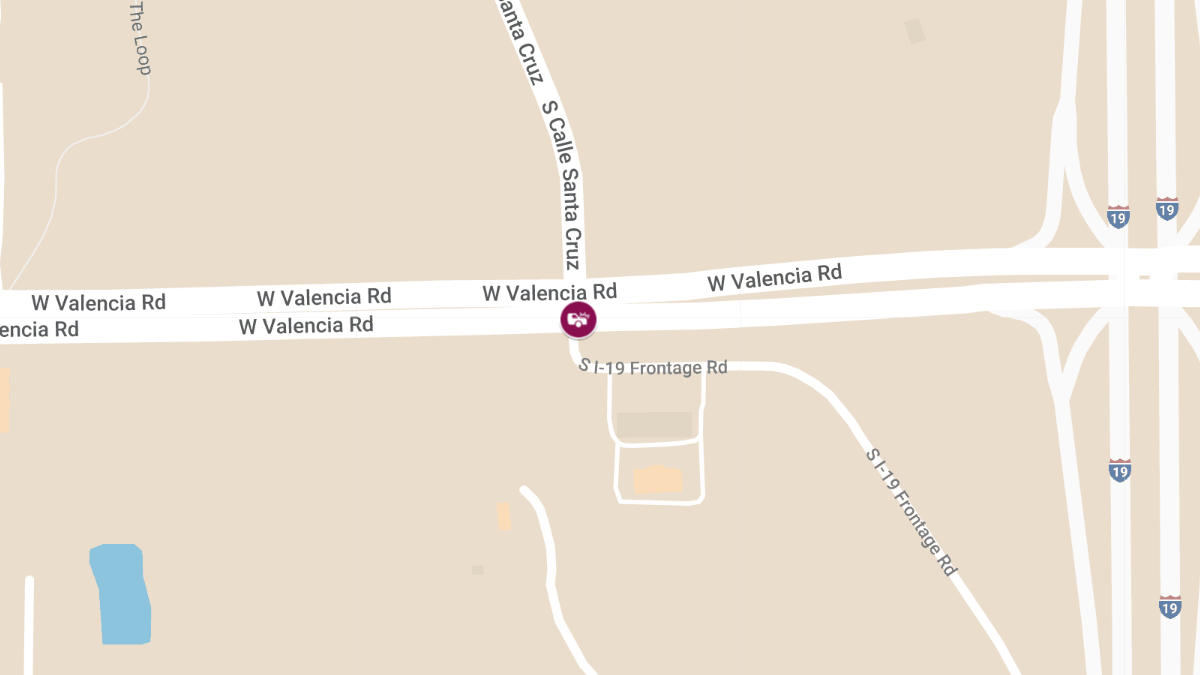 Crash with Injuries at W Valencia Rd & S Calle Santa Cruz