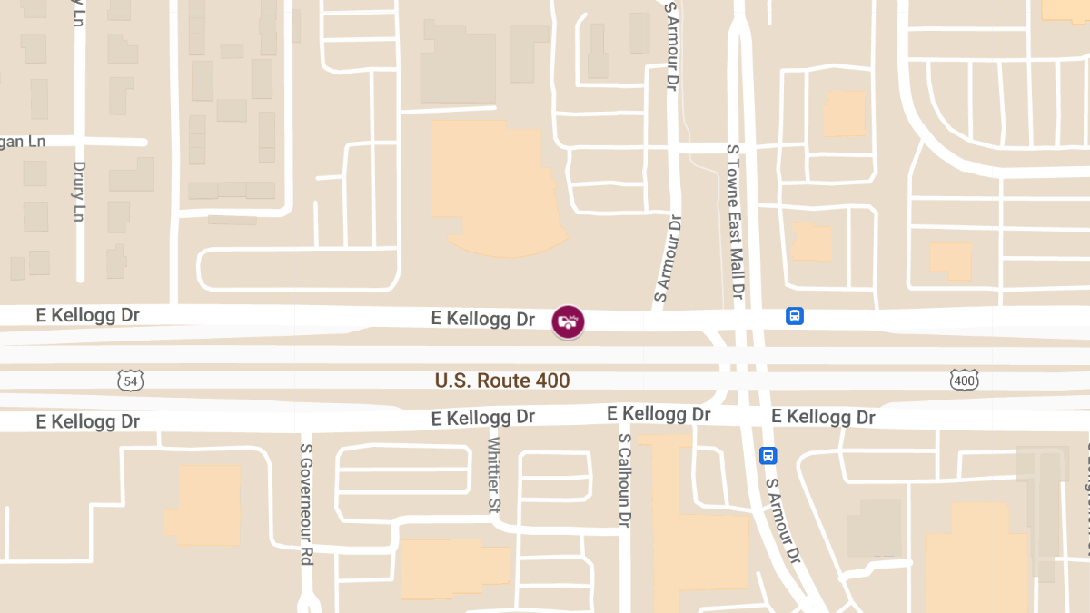 Crash with Injuries in 7300 Block of E Kellogg Dr