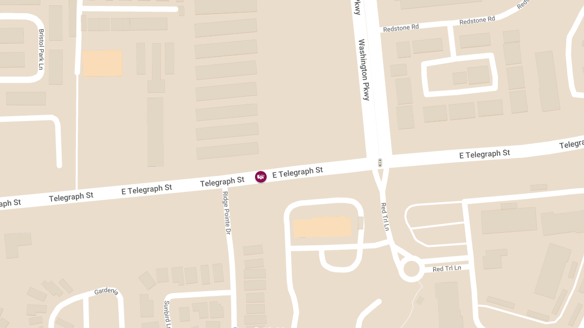Crash with Injuries on E Telegraph St