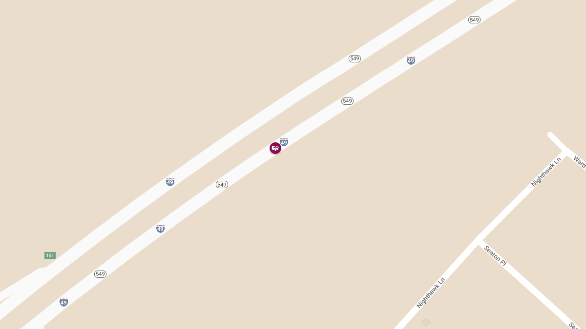 Crash with Injuries on NB I-49 Near Mile Marker 65.6
