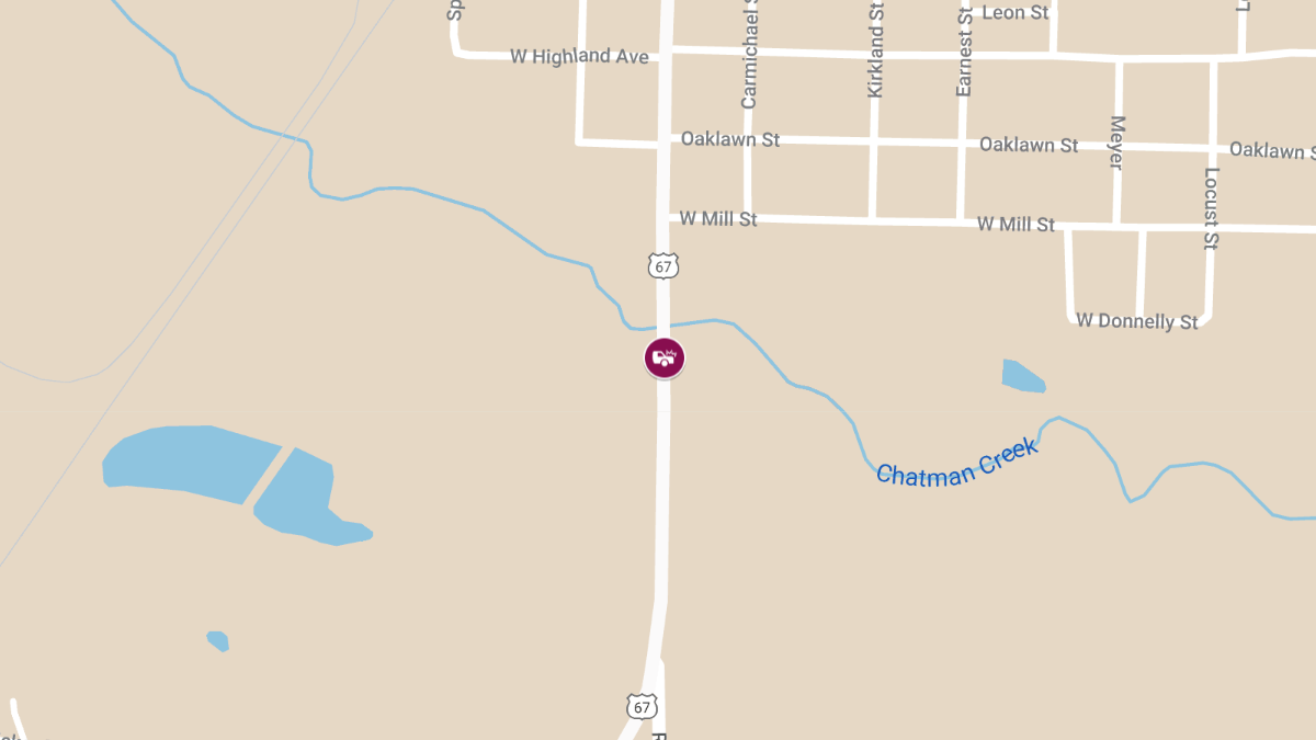 Crash with Injuries on SB U.S. Highway 67 Near Exit 1A