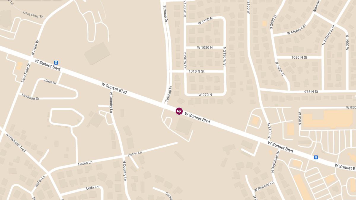 Crash with Injuries on Sunset Blvd near Summit