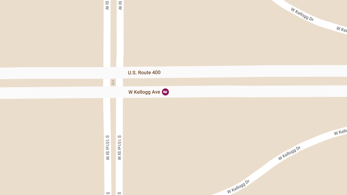 Crash with Injuries on WB Kellogg at 14,400 Block
