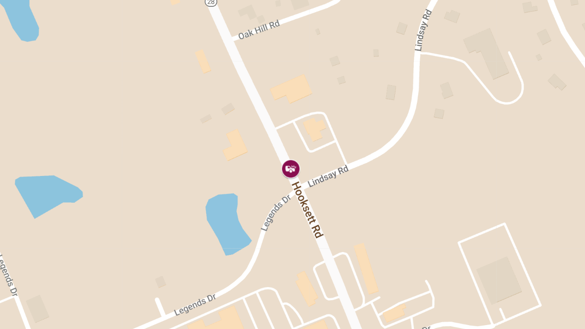 Crash with Serious Injury at Hooksett Rd & Legends Dr
