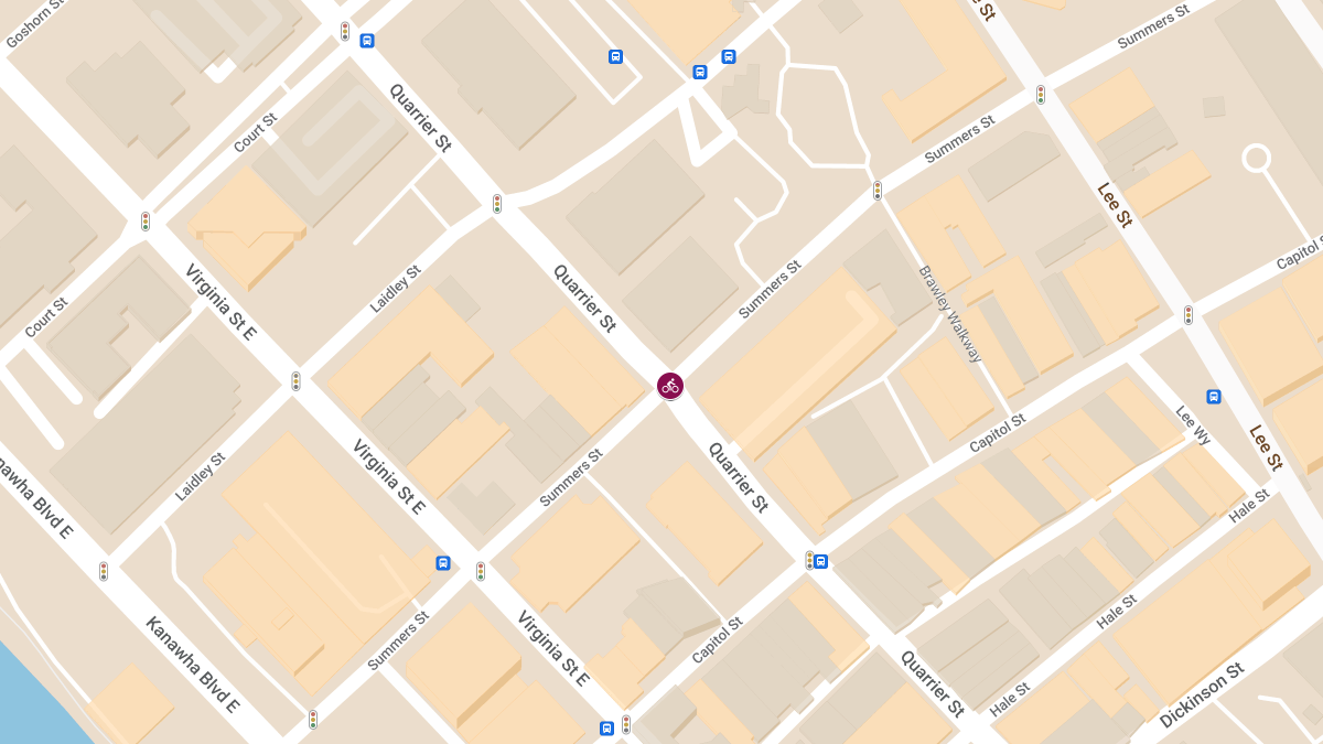Cyclist Critically Injured in Collision at Summers St & Quarrier St