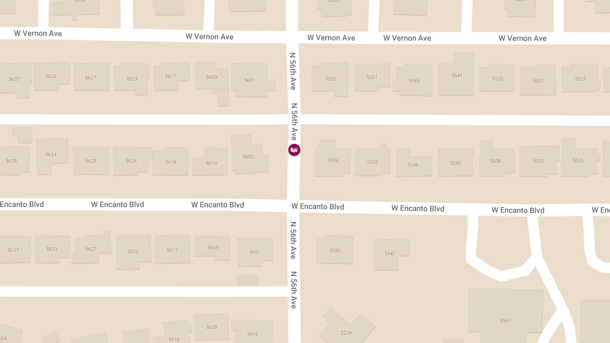 Driver Crashes into Parked Cars and Home Near 56th Ave and Encanto Blvd