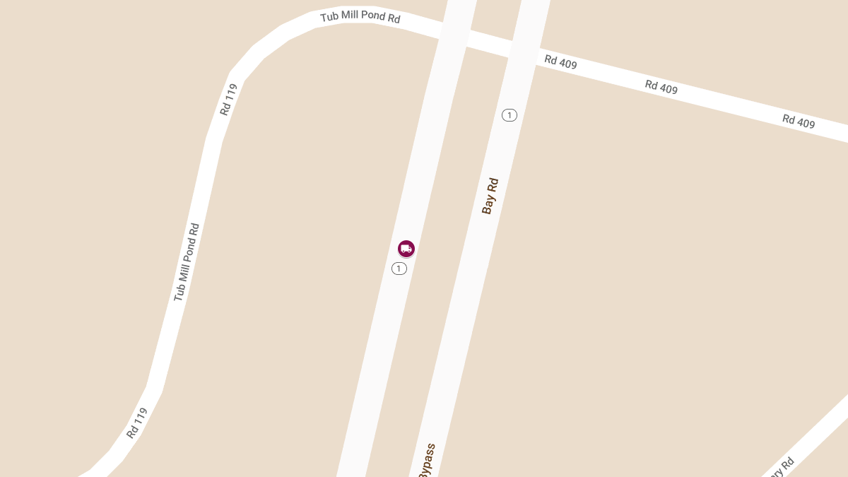 Dump Truck Crash on SB Route 1 Near Tub Mill Pond Rd