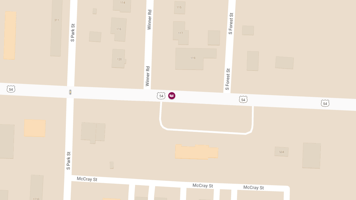 Elderly Driver Injured in Sideswipe Collision on US 54