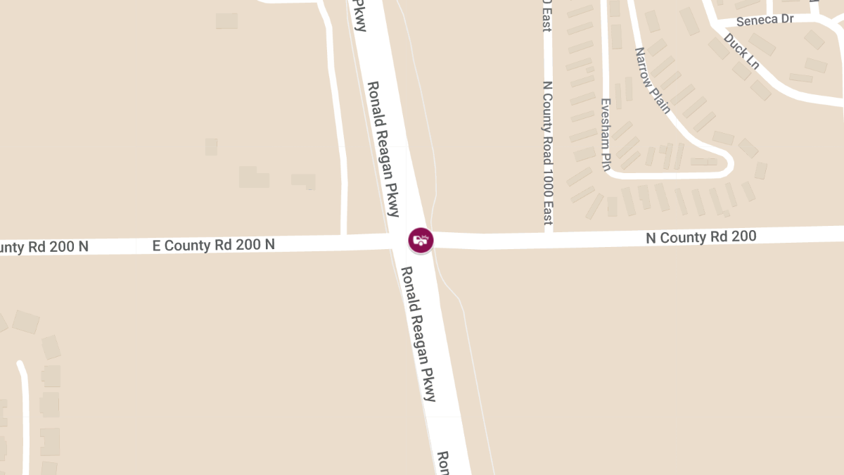 Entrapment Reported in Crash at 200 N & Ronald Reagan Pkwy
