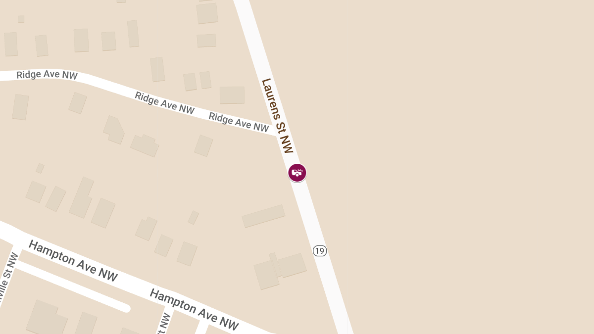 Fatal Crash on Laurens St NW Near Hampton Ave 