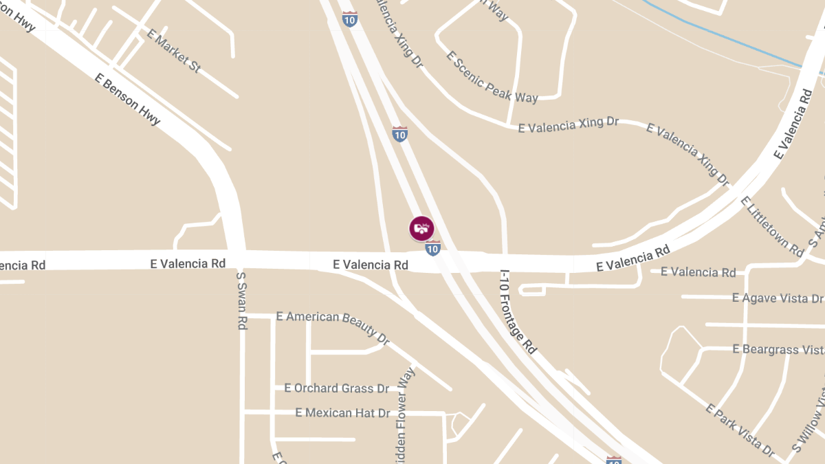 Fatal Three-Vehicle Crash on I-10 WB near Valencia Rd