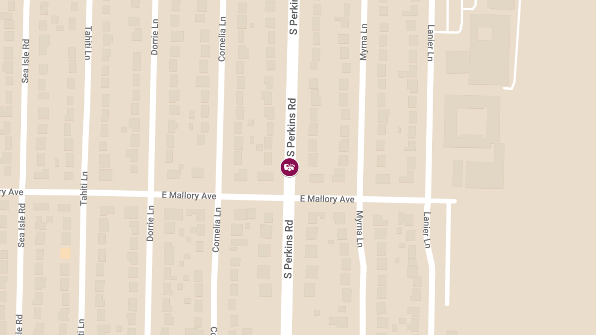 Fatal Two-Vehicle Crash on South Perkins Rd near Mallory