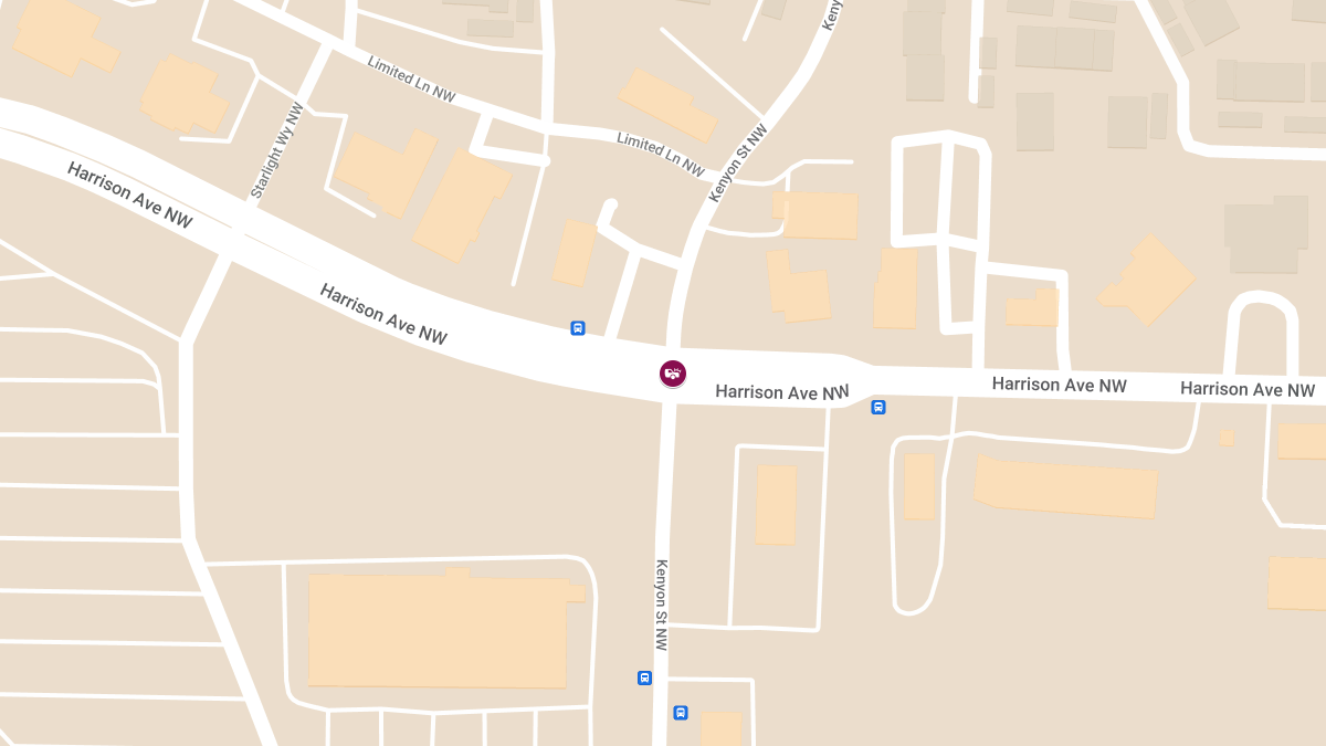 Four-Car Collision with Injuries at Harrison Ave NW & Kenyon St NW