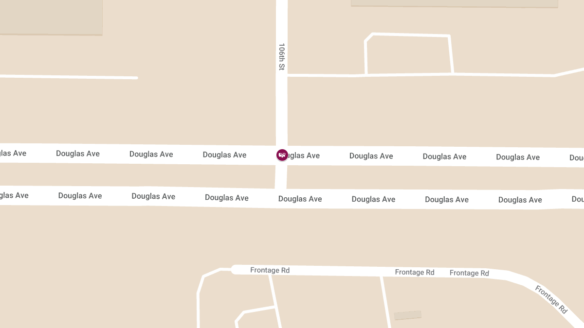 Head-On Collision at 106th St & Douglas Ave