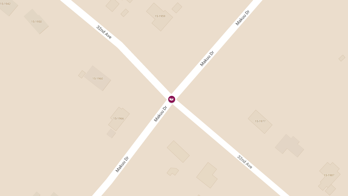 Head-On Collision with Injuries at Maku'u Dr & 32nd Ave