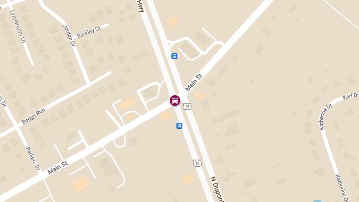 High-Speed Pursuit Ends in Crash, Three Injured at N DuPont Hwy & Main St
