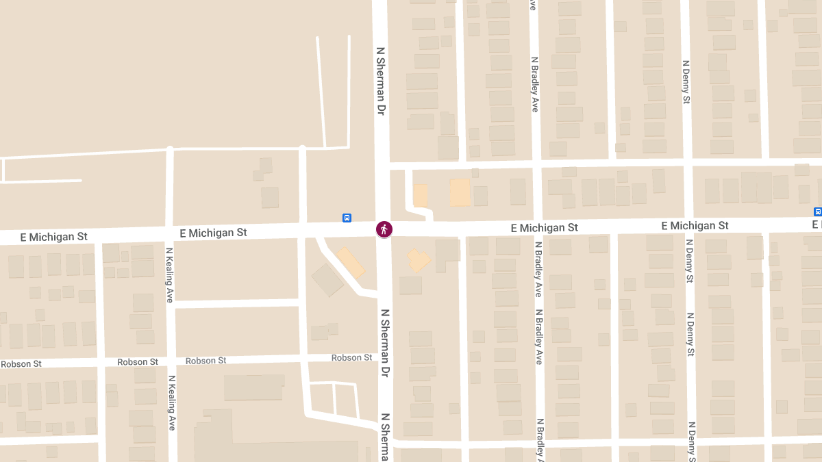 Hit-and-Run Accident on E Michigan St & N Sherman Dr 