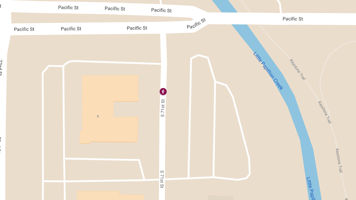 Hit-and-Run Accident with Injuries at 1110 S 71st St (Qdoba)