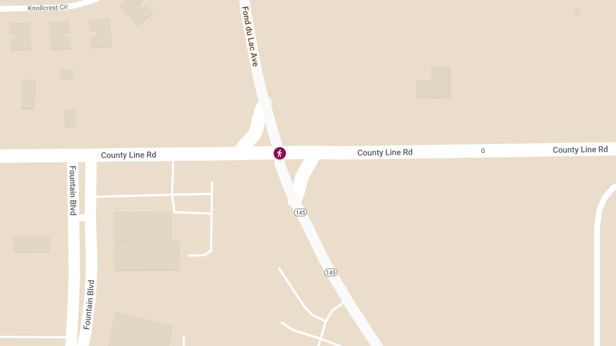 Hit-and-Run Accident with Injuries at County Line Rd & Fond du Lac Ave