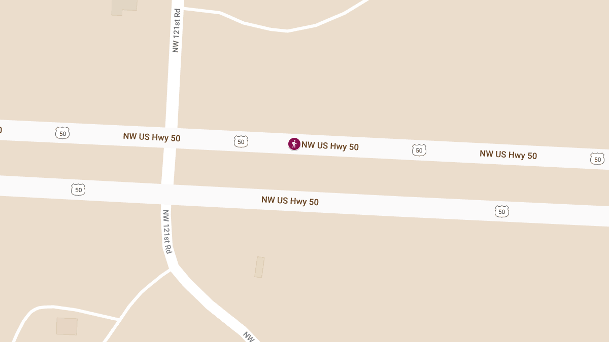 Hit-and-Run Crash on Hwy 50 Near NW 121st Rd Injures One