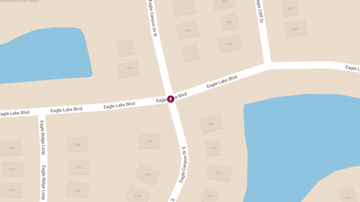 Hit-and-Run Crash with Injuries at Eagle Lake Blvd and Eagle Canyon Dr N