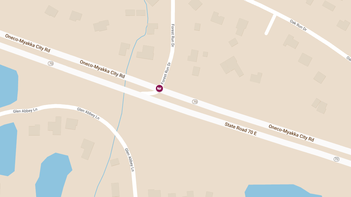 Hit-and-Run Crash with Injuries at SR-70 E and Forest Run Dr