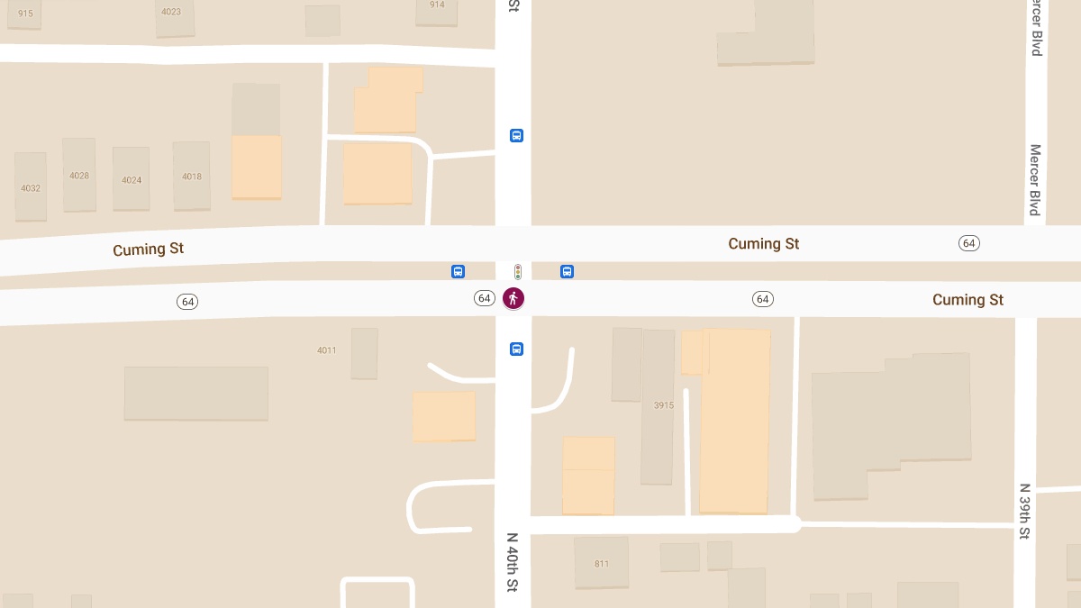 Hit-and-Run Pedestrian Accident at N 40th St & Cuming St