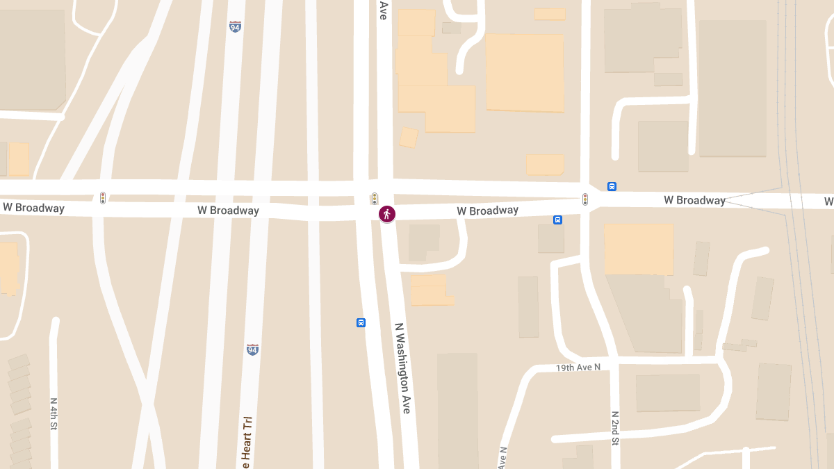 Hit-and-Run at W Broadway Ave & Washington Ave N Causes Injuries