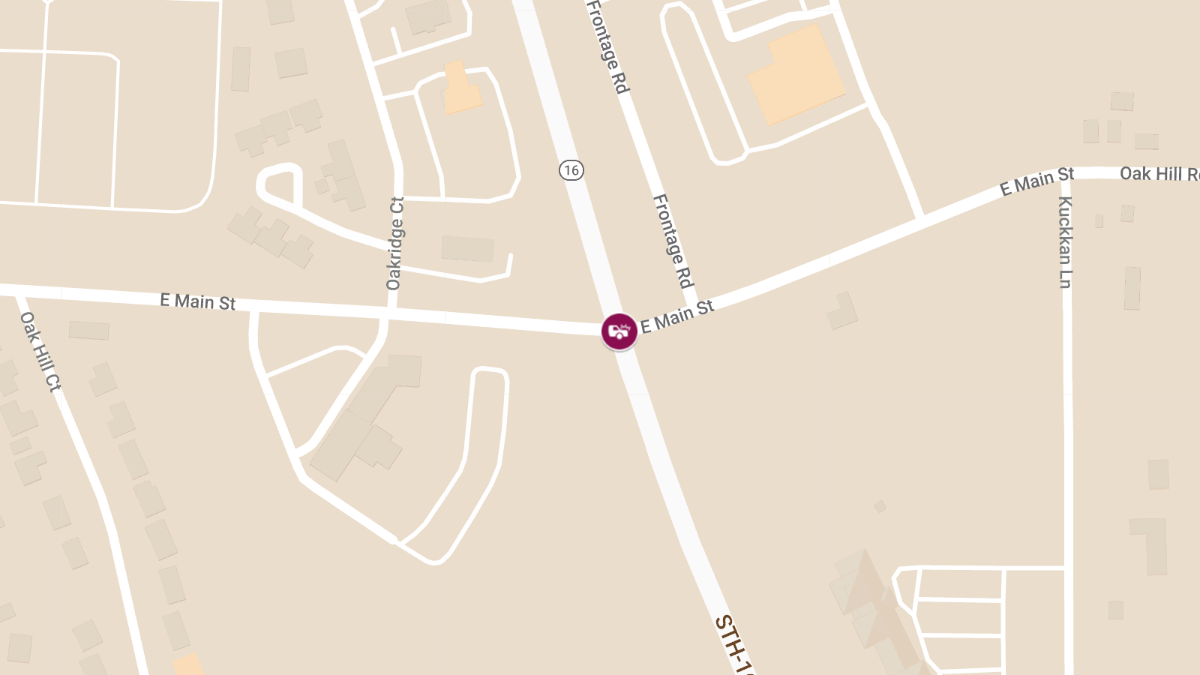 Injures Two-Vehicle Traffic Accident at Bypass 16 & E Main St