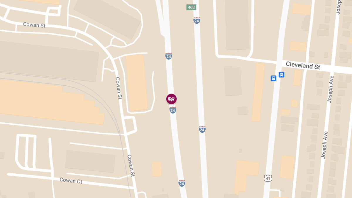 Injuries Reported in Collision on I-24 East