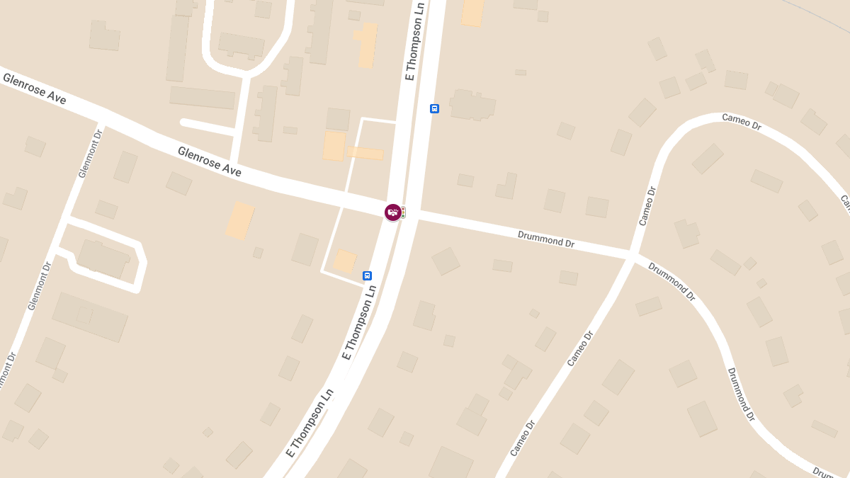 Injuries Reported in Crash at Glenrose Ave & E Thompson Ln
