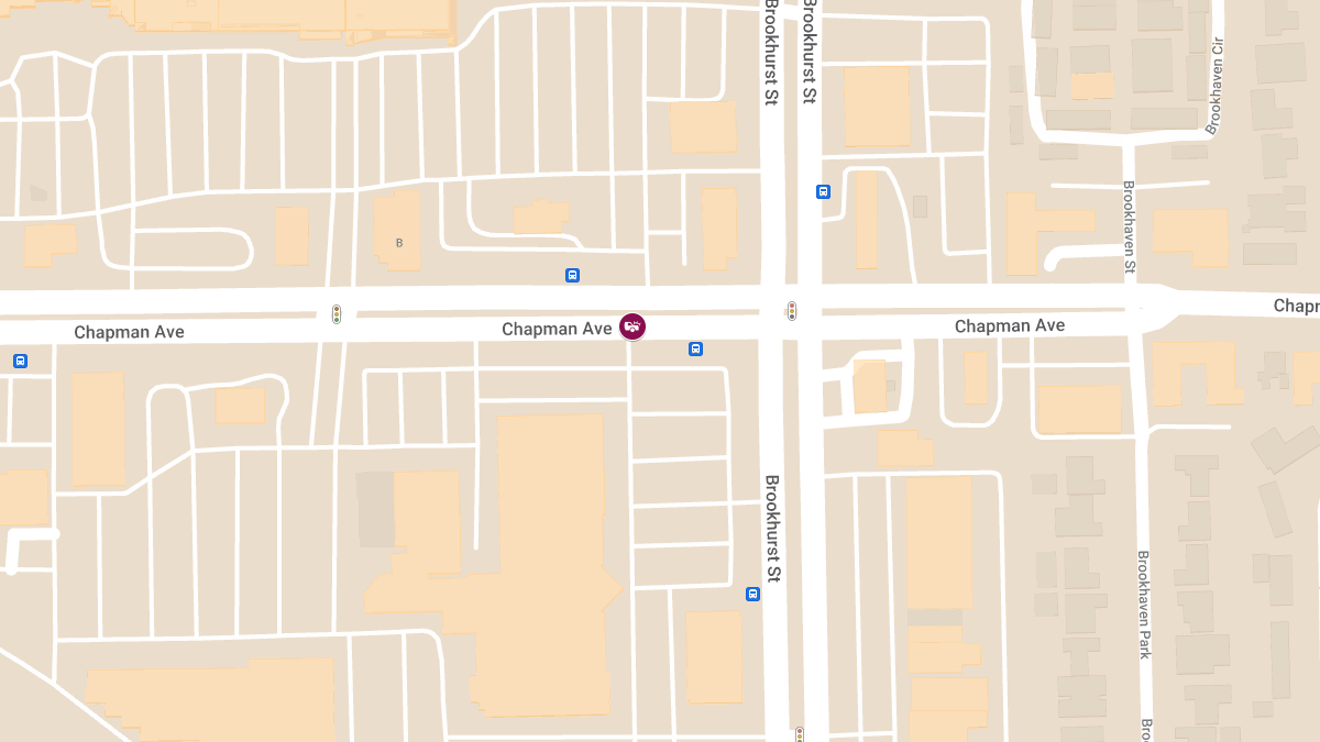 Injuries Reported in Crash on Chapman Ave