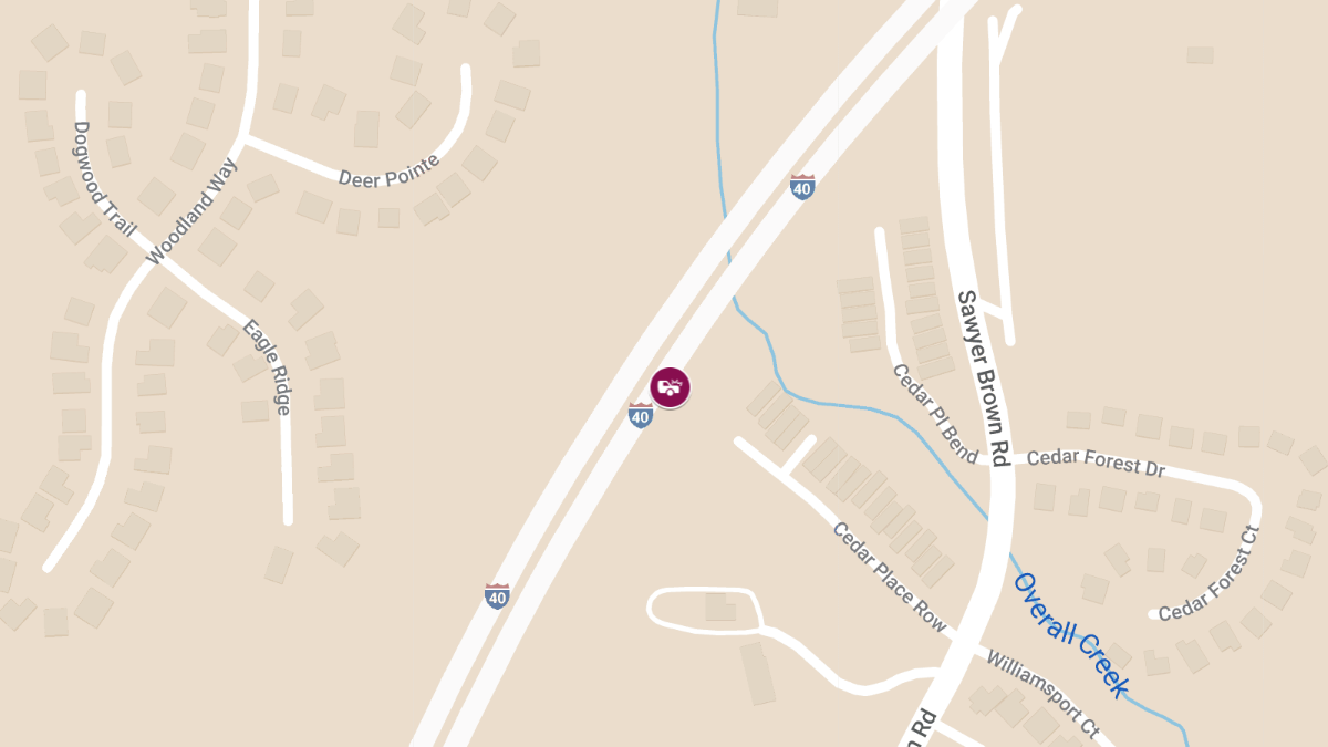 Injuries in Accident on I-40 W at Exit 192