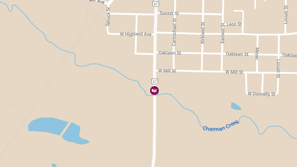 Injuries in Accident on SB U.S. Highway 67 Near Exit 42