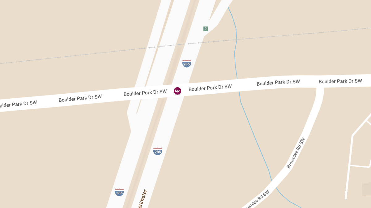 Injuries in Collision on I-285 N at Boulder Park Dr SW